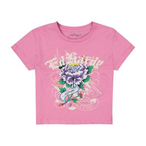 Flower Diamond Baby Tee