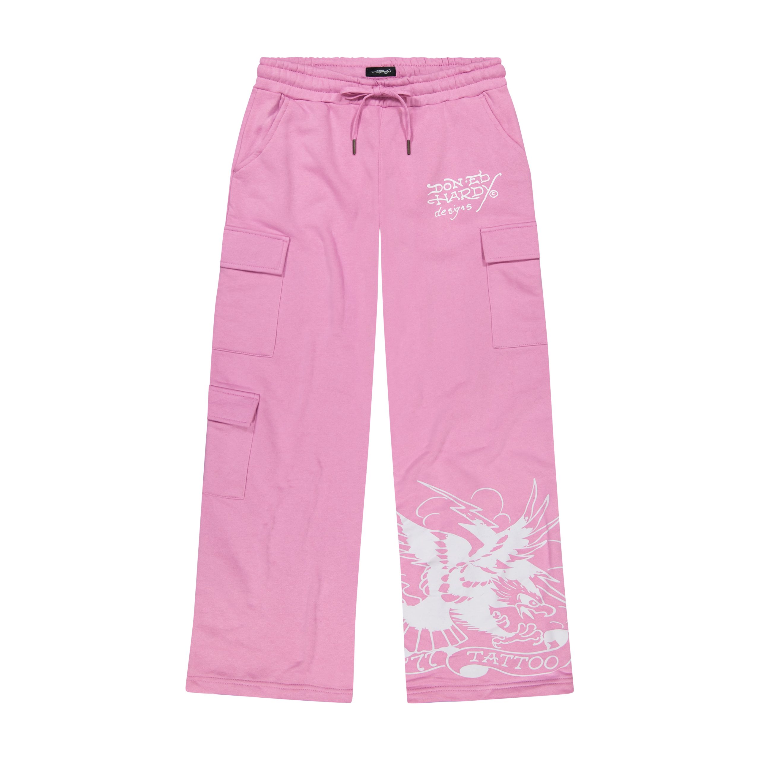 Flower Skull Cargo Sweatpants
