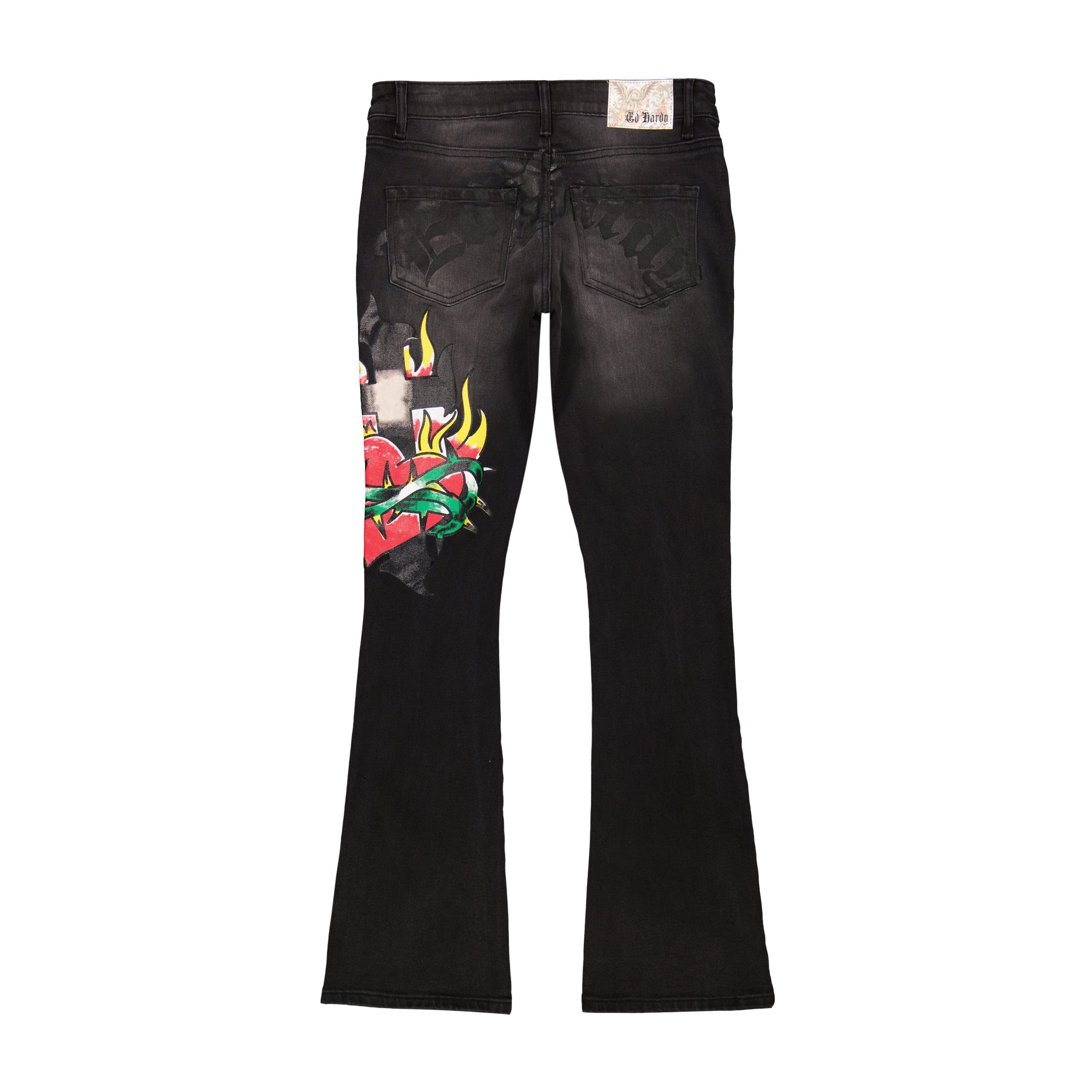 Sacred Heart Low Waist Bootcut Jean - Image 2